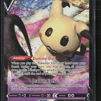 Pokemon 2021 Battle Styles Mimikyu V #62/163