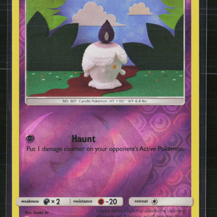 Pokemon 2018 Lost Thunder Litwick Reverse Holo #101/214