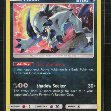 Pokemon 2019 Team Up Absol Holo #88/181