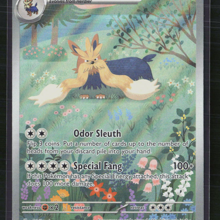 Pokemon 2025 Scarlet & Violet White Flare Stoutland #156/86