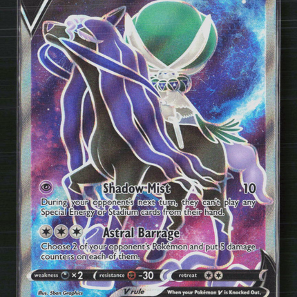 Pokemon 2021 Chilling Reign Shadow Rider Calyrex V FA #171/198