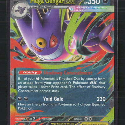 Pokemon 2025 Mega Evolution – Phantasmal Flames Mega Gengar EX #56/94
