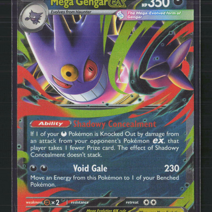 Pokemon 2025 Mega Evolution – Phantasmal Flames Mega Gengar EX #56/94