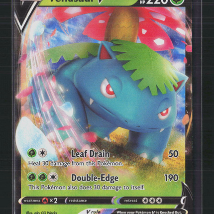 Pokemon 2021 Sword & Shield Venusaur V FA #SWSH100