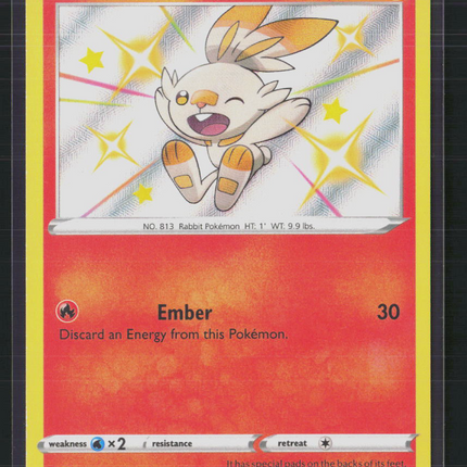 Pokemon 2021 Shining Fates Scorbunny #SV015/SV122