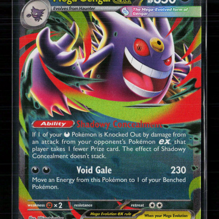 Pokemon 2025 Mega Evolution Mega Gengar EX RR #073
