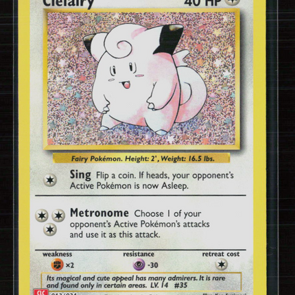Pokemon 2023 Classic Collection Clefairy #13/34