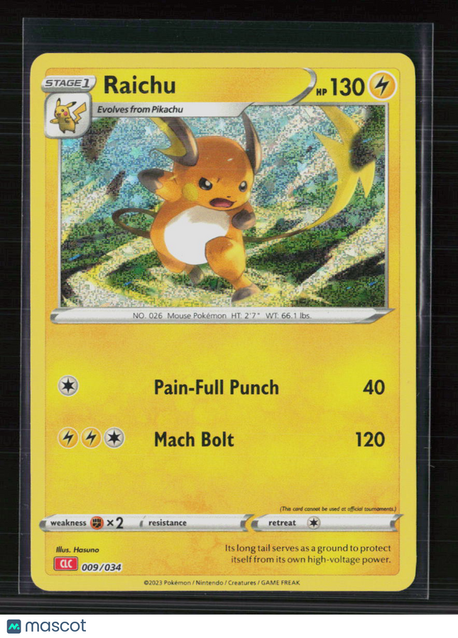 Pokemon 2023 Classic Collection Raichu #9/34