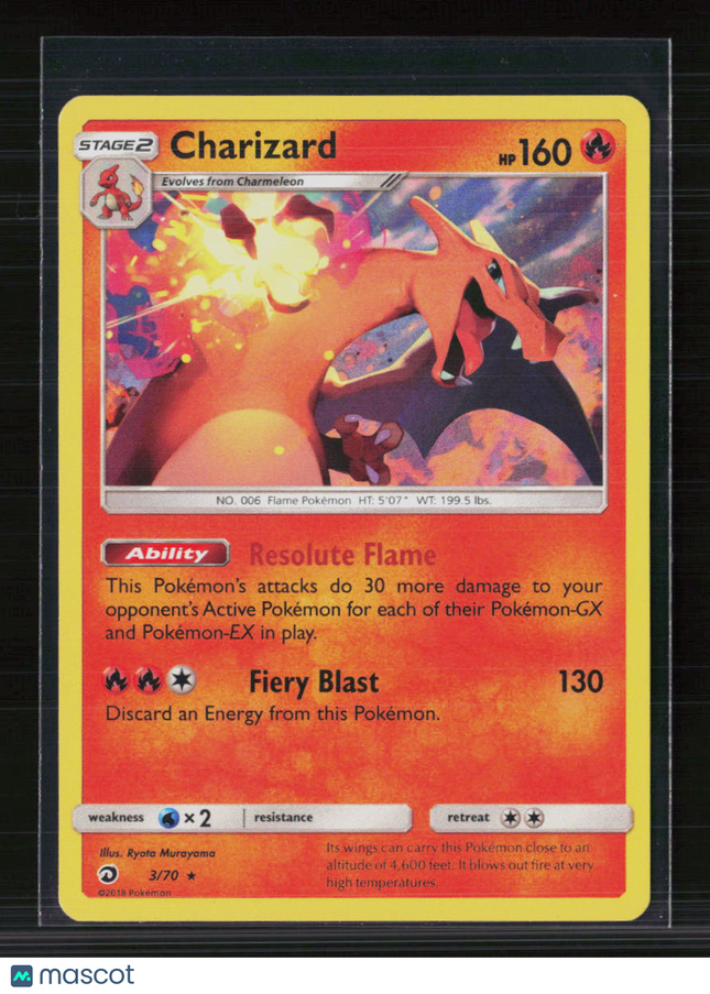 Pokemon 2018 Dragon Majesty Charizard #3/70