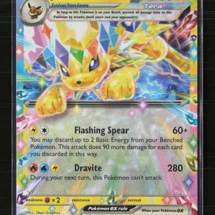 Pokemon 2025 Scarlet & Violet Prismatic Evolutions Jolteon EX RR #30/131