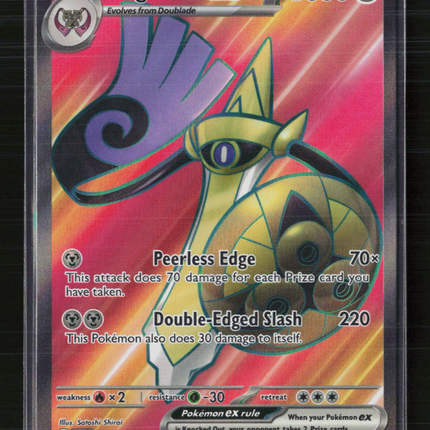 Pokemon 2023 Paradox Rift Aegislash EX SAR #230/182