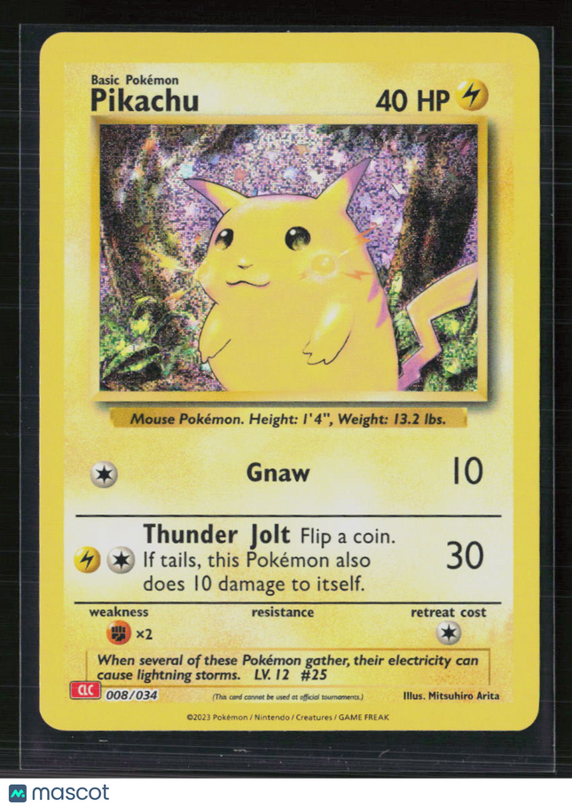 Pokemon 2023 Classic Collection Pikachu #8/34