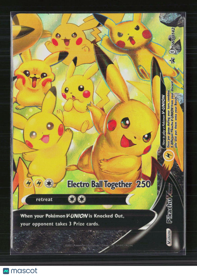 Pokemon 2021 Celebrations Pikachu V-Union FA #SWSH142