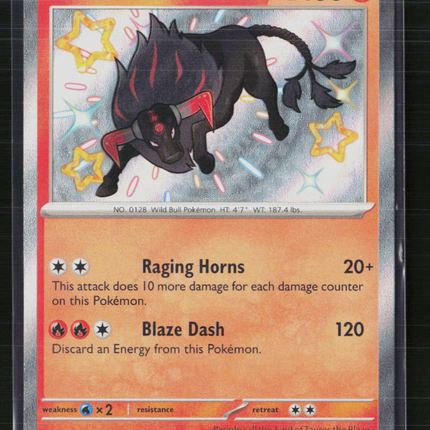 Pokemon 2024 Paldean Fates Paldean Tauros #111/91