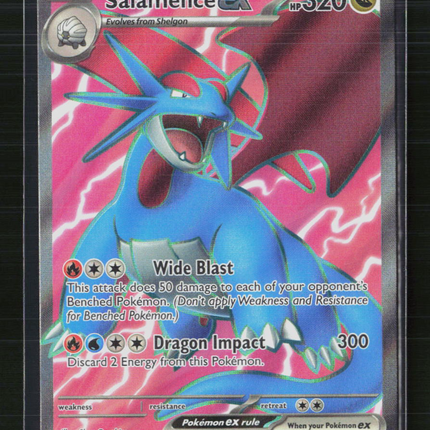 Pokemon 2025 Scarlet & Violet Journey Together Salamence EX FA #177/159
