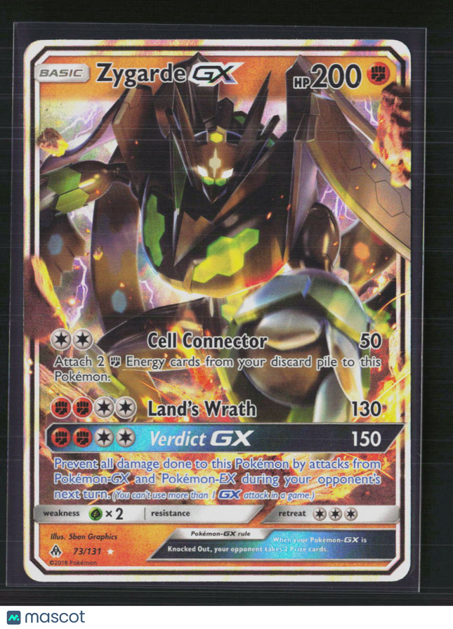 Pokemon 2018 Forbidden Light Zygarde GX #73/131