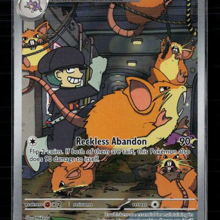 Pokemon 2025 Destined Rivals Team Rocket's Raticate #202/182
