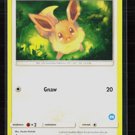 Pokemon Eevee SM Trainer Kit #26 Stamp #104/156