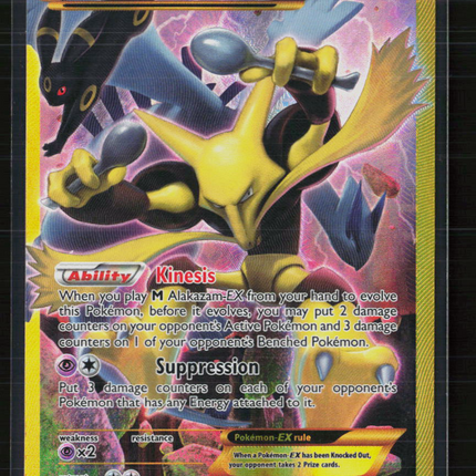 Pokemon 2016 Fates Collide Alakazam EX SR FA #125/124