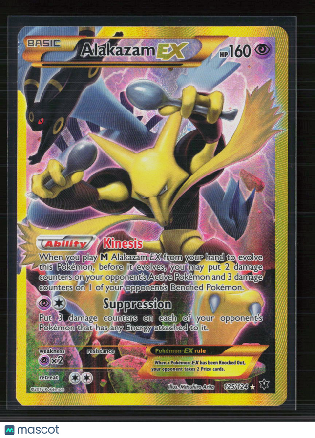 Pokemon 2016 Fates Collide Alakazam EX SR FA #125/124