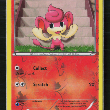 Pokemon 2011 Emerging Powers Pansear #18/98 Reverse Foil