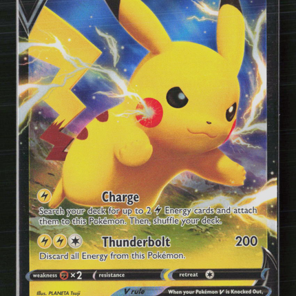 Pokemon 2021 Sword & Shield Pikachu V #SWSH061