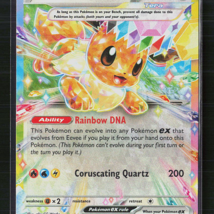 Pokemon 2025 Prismatic Evolutions Eevee EX RR #75/131