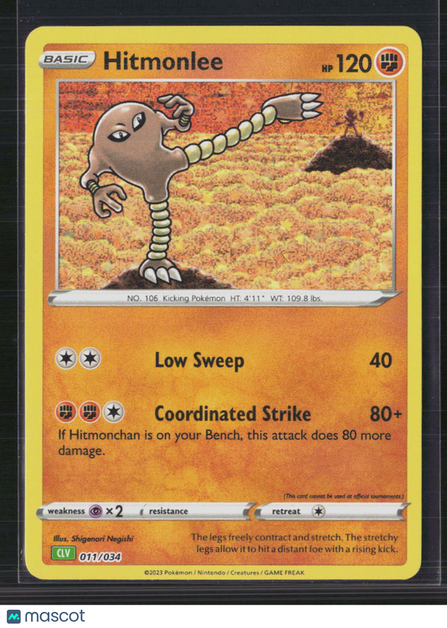 Pokemon 2023 Scarlet & Violet Hitmonlee #11/34