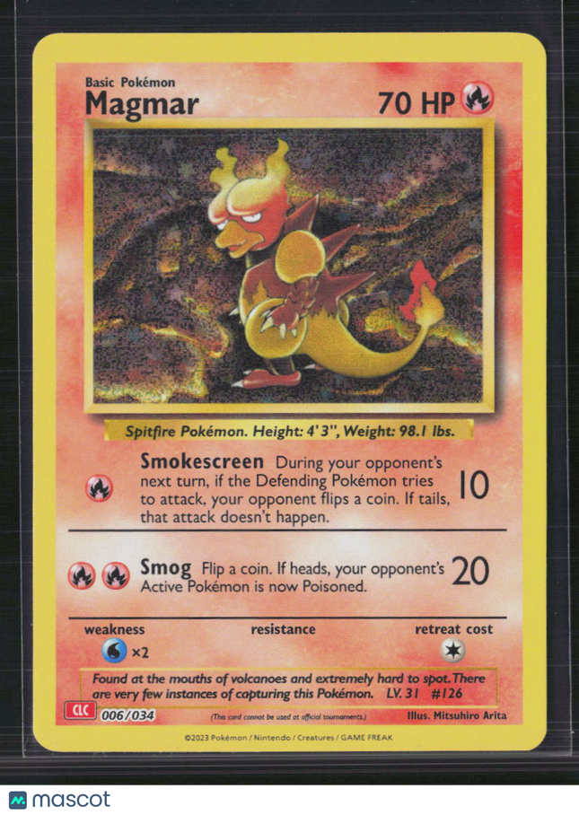 Pokemon 2023 Classic Collection Magmar #6/34