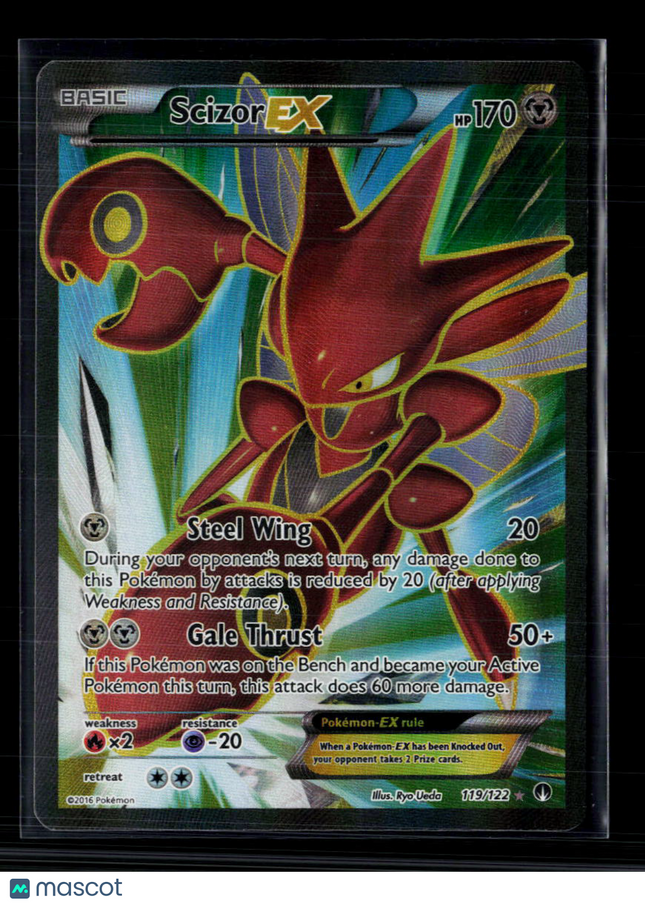 Pokemon 2016 BREAKpoint Scizor EX FA #119/122