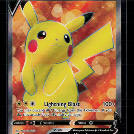 Pokemon 2022 Brilliant Stars Pikachu V FA #157/172