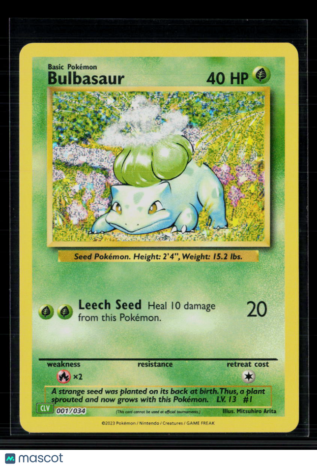 Pokemon 2023 Classic Collection Bulbasaur #1/34