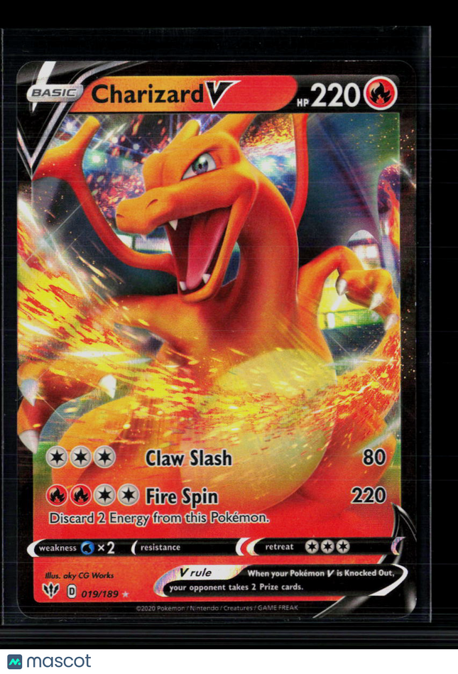 Pokemon 2020 Darkness Ablaze Charizard V #19/189