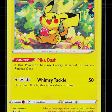 Pokemon 2022 Lost Origin Pikachu #52/196