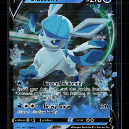 Pokemon 2021 Evolving Skies Glaceon V #40/203
