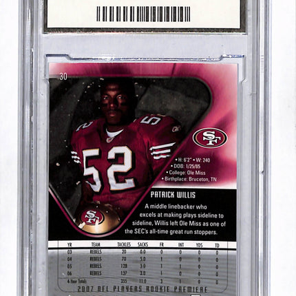 2012 Upper Deck Rookie Premiere Patrick Willis #30