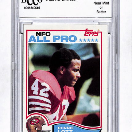 1982 Topps Ronnie Lott #486