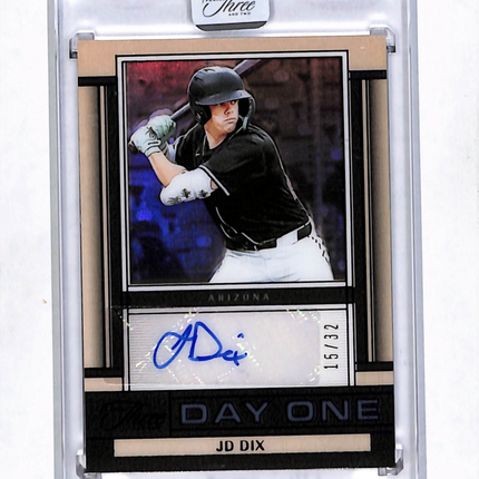 2025 Panini Three and Two Day One JD Dix #DOA-JDD 15/32 Autograph Auto