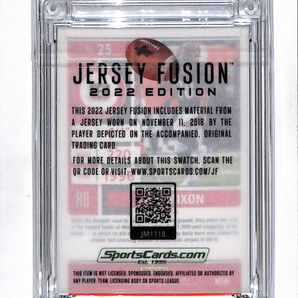 2022 Jersey Fusion Contenders Season Ticket Joe Mixon #25 Jersey Patch 28/50