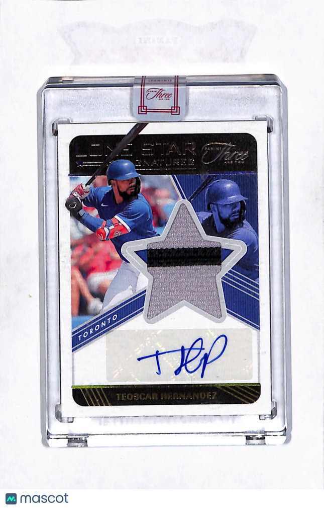 2022 Panini Three and Two Lone Star Teoscar Hernandez #LSS-TH Patch Auto /10