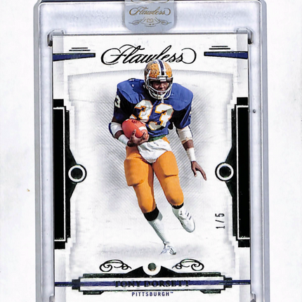 2022 Panini Flawless Collegiate Tony Dorsett #83 Emerald 1/5