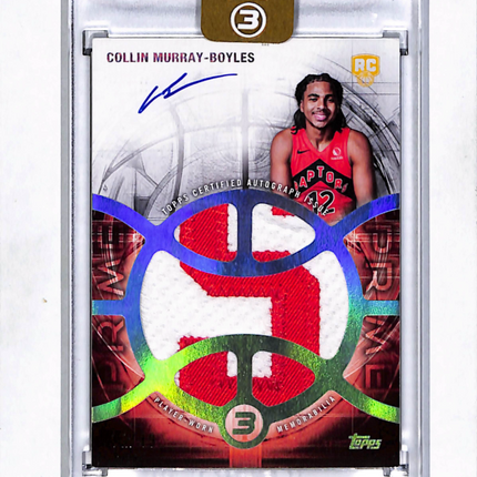 2026 Topps 3 Collin Murray-Boyles #RAP-CM Relic Prime Card RC Patch Auto /49