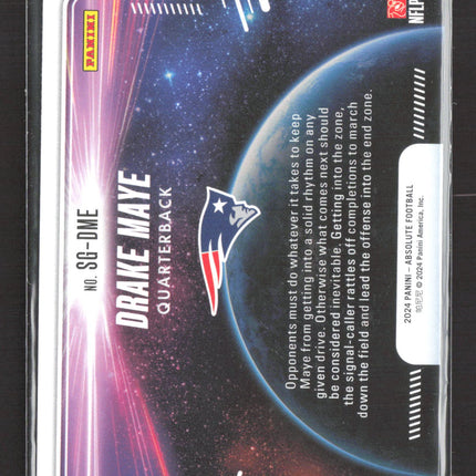 2024 Panini Absolute Football Star Gazing Drake Maye #SG-DME RC