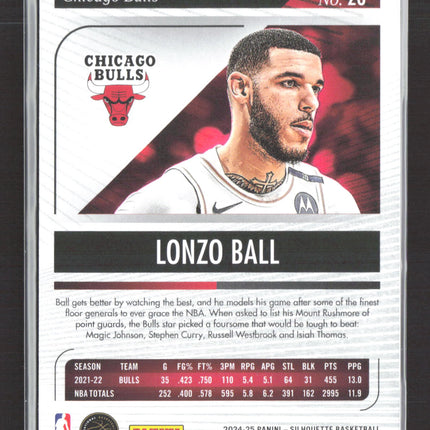 2025 Panini Silhouette Basketball Lonzo Ball #26