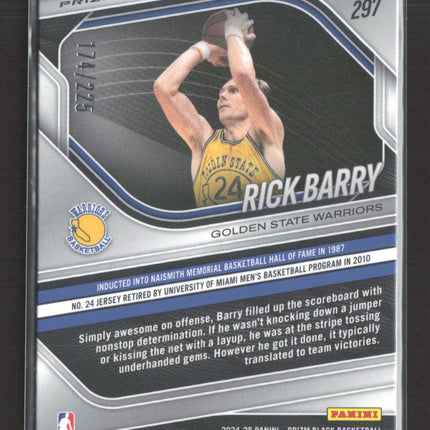 2025 Panini Prizm Black Rick Barry #297 174/225