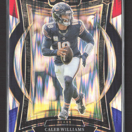 2025 Panini Select Prizm Concourse Caleb Williams #25 RC Red Blue Flash