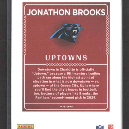 2024 Panini Donruss Optic Prizm Uptown Jonathon Brooks #13 RC