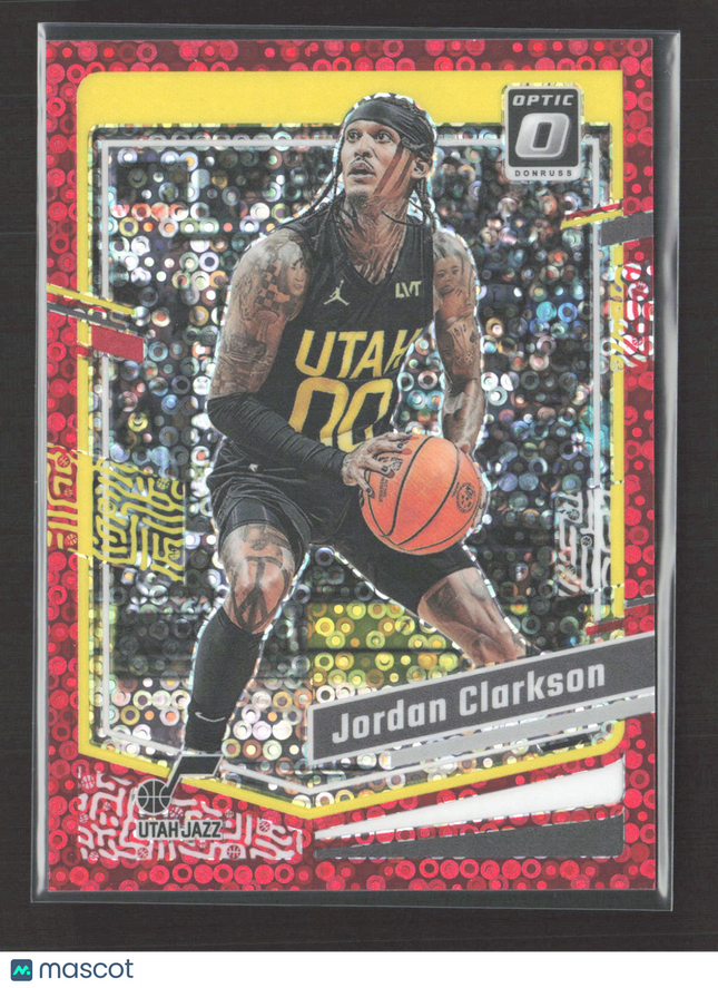 2024 Panini Donruss Optic Prizm Jordan Clarkson #30 Red 06/75