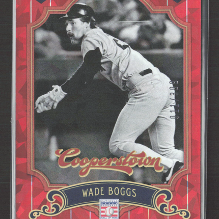 2012 Panini Cooperstown Wade Boggs #66 Red 011/399