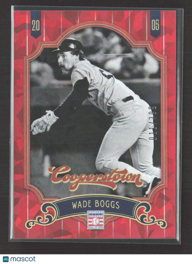 2012 Panini Cooperstown Wade Boggs #66 Red 011/399
